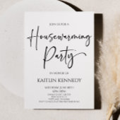 Minimalistische moderne elegante housewarming part kaart
