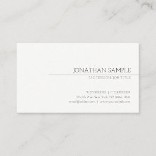 Minimalistische Moderne Elegante Trendy Chic Profe Visitekaartje