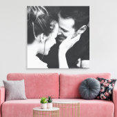 Minimalistische Moderne Elegante Vierkante Foto Br Canvas Afdruk (Insitu (Woonkamer))