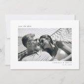 Minimalistische moderne foto Save the Date Kaart (Voorkant)