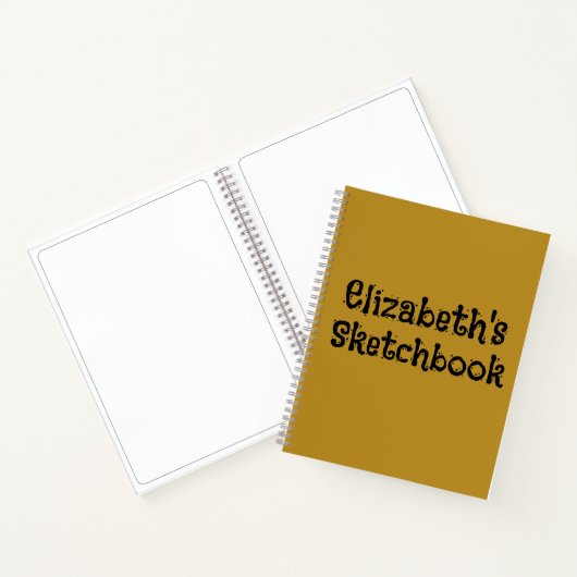 Minimalistische moderne funky script aangepaste sc notitieboek (Binnen)