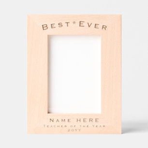 Minimalistische, moderne gepersonaliseerde beste l gegraveerde lijstjes
