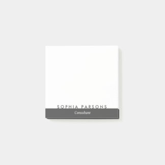Minimalistische moderne gepersonaliseerde post die post-it® notes