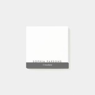 Minimalistische moderne gepersonaliseerde post-it post-it® notes