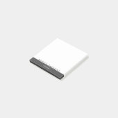 Minimalistische moderne gepersonaliseerde post-it  post-it® notes (Schuin)