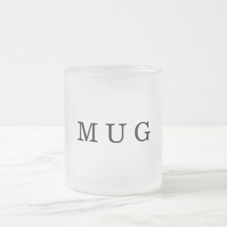 Minimalistische moderne grafische vormgeving matglas koffiemok