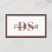 Minimalistische moderne Haarstylist loyaliteit Visitekaartje (Voorkant)