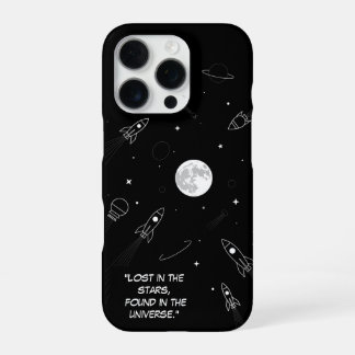 minimalistische moderne iPhone Case astronomie 16 Pro Hoesje