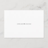 Minimalistische moderne kalligrafie QR-code bruilo Informatiekaartje (Achterkant)