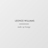 Minimalistische moderne kleine bedrijfsnaam brandi raamsticker (Vel)