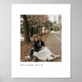 Minimalistische moderne koppel foto met aangepaste poster (Voorkant)