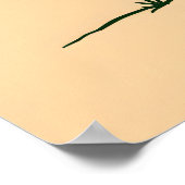 Minimalistische moderne kunst.Desert Oasis Line Ar Poster (Hoek)