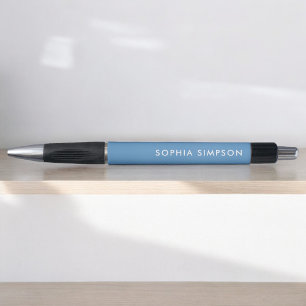 Minimalistische moderne lichtblauwe pen
