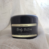 Minimalistische moderne luxe script zwart gouden l etiket