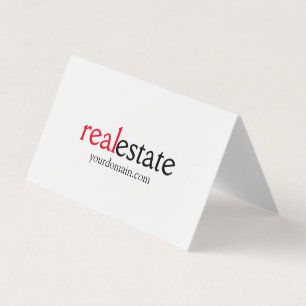 Minimalistische moderne makelaar visitekaartjes