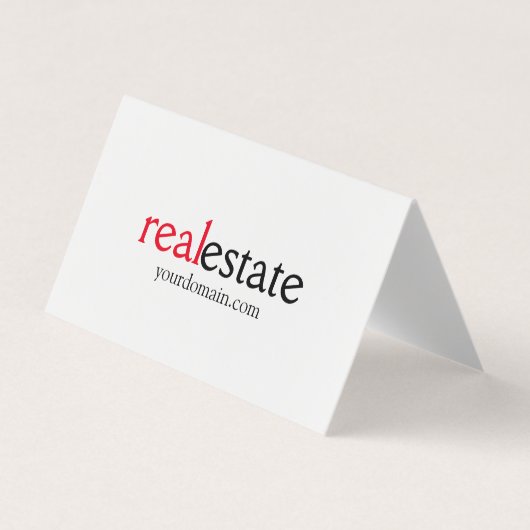 Minimalistische moderne makelaar visitekaartjes (Voorkant)