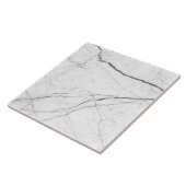 Minimalistische moderne marmeren look tegel tegeltje (Zijkant)