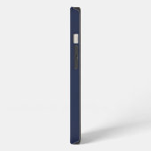 Minimalistische moderne monogram aangepast script iPhone hoesje (Linkerkant)