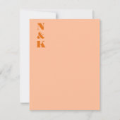 Minimalistische moderne monogram beginletters perz bedankkaart (Voorkant)