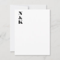 Minimalistische Moderne Monogram Beginletters Zwar