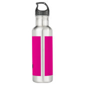 Minimalistische moderne monogram initiaal naam hot waterfles (Achterkant)