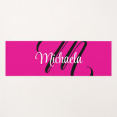 Minimalistische moderne monogram initiaal naam hot yogamat (Voorkant (horizontaal))