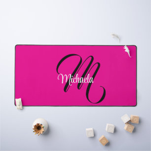 Minimalistische moderne monogram initiële naam hee bureaumat