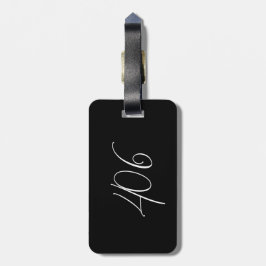 Minimalistische Moderne Montana 406 Zwart Bagagelabel