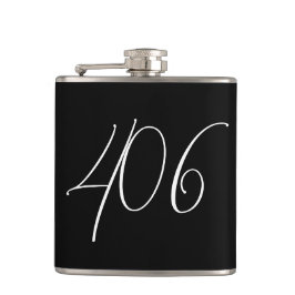 Minimalistische Moderne Montana 406 Zwart Heupfles