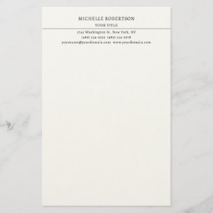 Minimalistische Moderne Professionele Creatieve Briefpapier