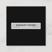 Minimalistische Moderne Professionele Vierhoek Vierkante Visitekaartje (Voorkant)