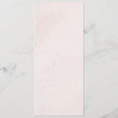 Minimalistische moderne rustieke kalligrafie bruil menu (Achterkant)