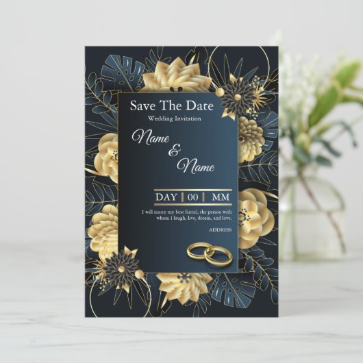 Minimalistische moderne save the date - Instant Do Kaart