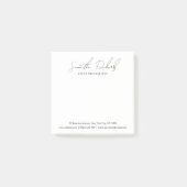 Minimalistische moderne script zakelijke naam of l post-it® notes (Voorkant)