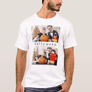 Minimalistische Moderne Spooky Happy Halloween 2 F T-shirt