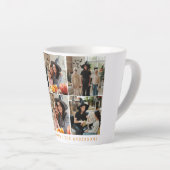 Minimalistische Moderne Spooky Happy Halloween 6 F Latte Mok (Rechterhoek)