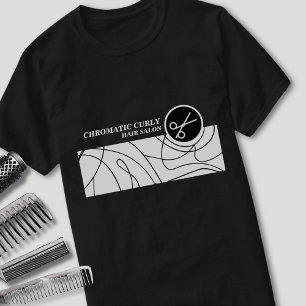 Minimalistische moderne stijlvolle eenvoudige lijn t-shirt