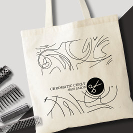 Minimalistische moderne stijlvolle eenvoudige lijn tote bag