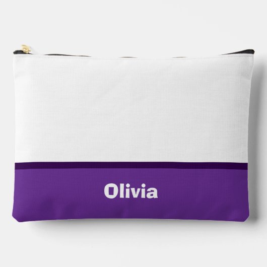 Minimalistische moderne streepnaam of monogram etui (Voorkant)