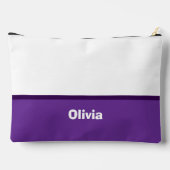 Minimalistische moderne streepnaam of monogram etui (Achterkant)