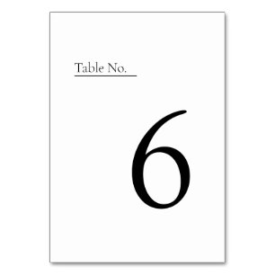 Minimalistische + Moderne Tafelkaarten Kaart