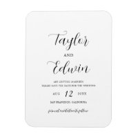 Minimalistische Moderne Trouwkaart Save the Date