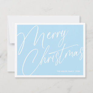 Minimalistische moderne vrolijke kerst Kaart - Cus