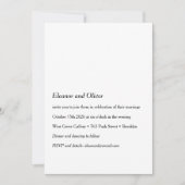 Minimalistische moderne witte typografie Boho brui Kaart (Voorkant)