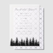 Minimalistische Moderne Zwart Wit Zomer WeddingQRC Vellum Uitnodigingen (Offset (Uitnodiging))