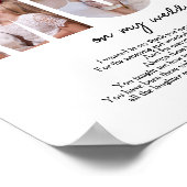 Minimalistische moeder op mijn bruiloft moeder van poster (Hoek)