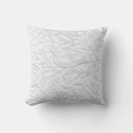 Minimalistische monochrome gekreepte stof accent k kussen