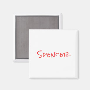 Minimalistische monogram aangepaste naam magneet