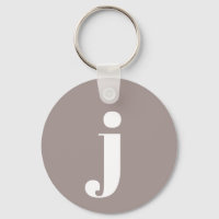 Minimalistische Monogram Beginletter in Taupe Brui