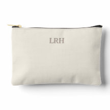 Minimalistische Monogram Bruidsmeisje Make-uptas